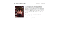 Desktop Screenshot of alexandergeddes.com